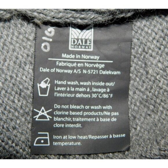 Dale of Norway Gray Wool Fair Isle V neck Ski Sweater XXL 2015 Norwegian Team - Picture 5 of 16